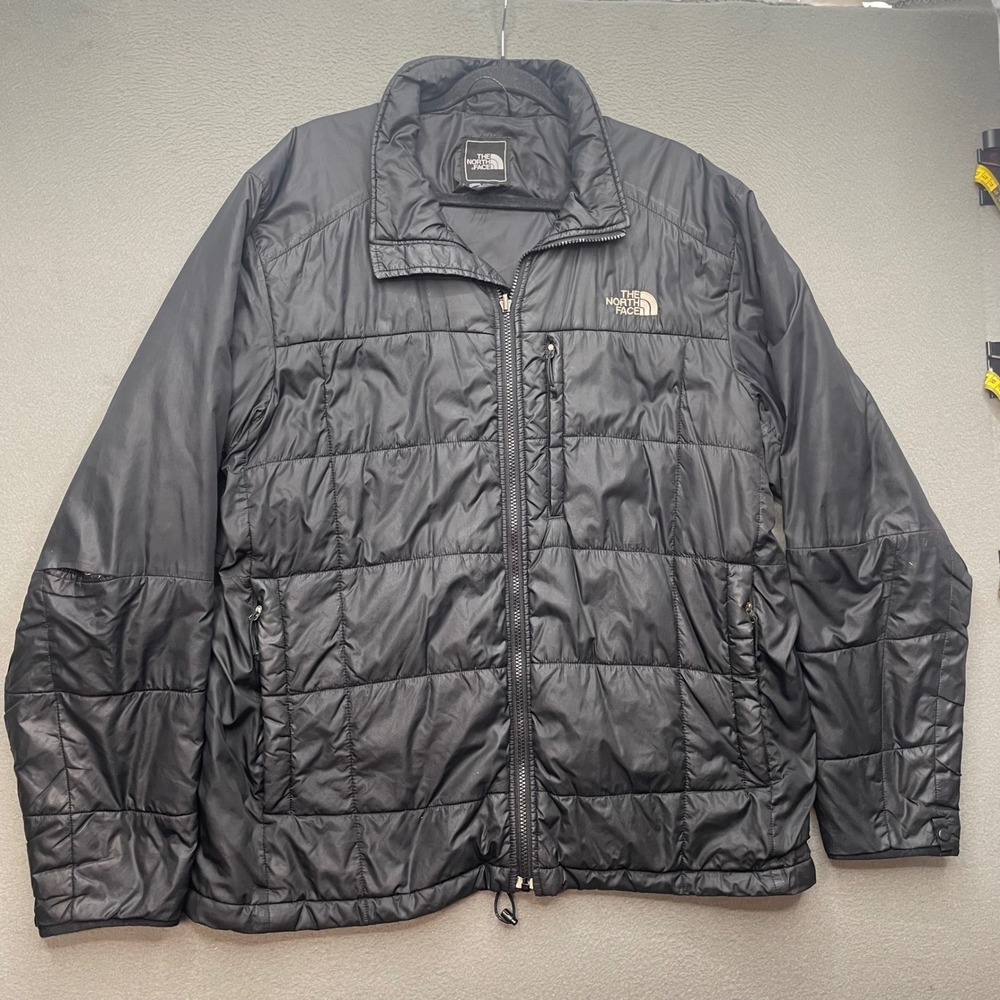 The North Face Men Puffer Jacket Black Nylon XL Gorpcore PrimaLoft Quilted
